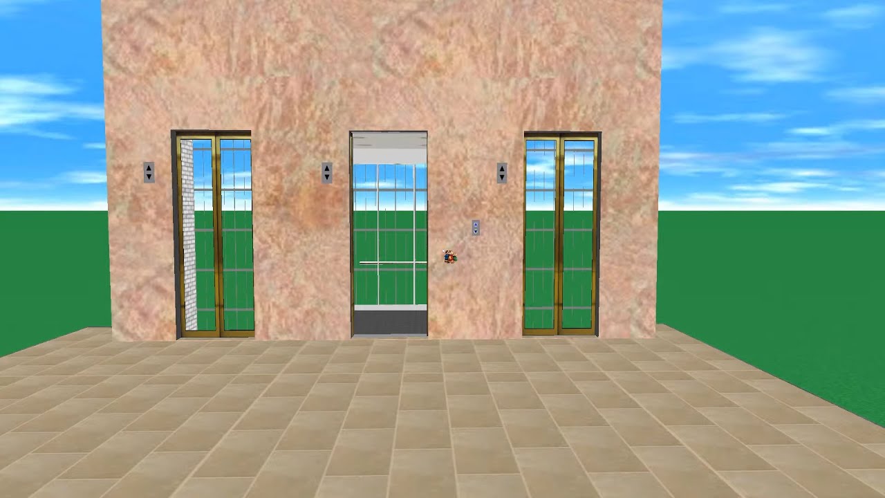 Skyscrapersim , Marquis Hotel - Glass Doors & Textur