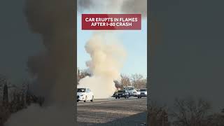 Car fire snarls freeway traffic in Sacramento