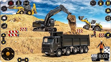 Railway Road Construction Simulator | JCB Simulator 2024 | Android Gameplay | Real Construction Game