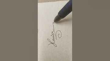 Xavier Name Signature Styles #personalstyle #shortvideoviral