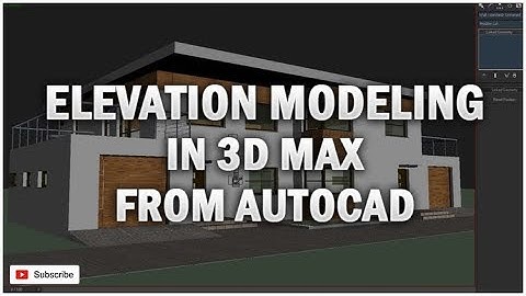3ds max exterior villa modelling and rendering