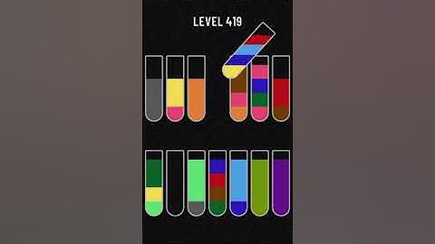 Water Sort Puzzle level 419