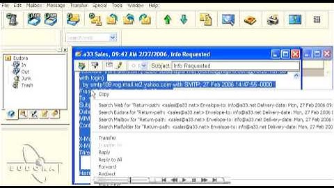 How to view email headers in Outlook Express 2003