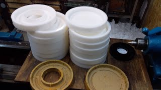 видео: Изготовление формы из полиэтилена, токарная и фрезерная обработка. картинка: Изготовление формы из полиэтилена, токарная и фрезерная обработка.