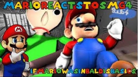 Mario Vs Baldi | Mario Reacts To SMG4: If Mario was in Baldi