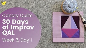 Week 3 Day 1 - 30 Days of Improv QAL - Triangles!