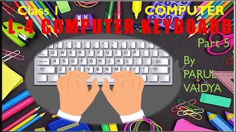 L - 4 Computer Keyboard | Part - 5 | Delete Key, Backspace Key, Textual Exercises | 1st Computer.