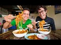 Thai Street Food BEEF KHAO SOI CURRY! Amazing Hidden Gem in Chiang Mai (ข้าวซอยลุงสุรินทร์)!