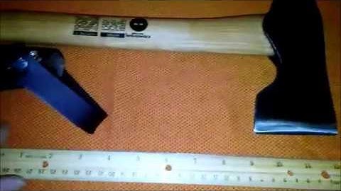 Condor woodworkers axe, Quick look, rough video