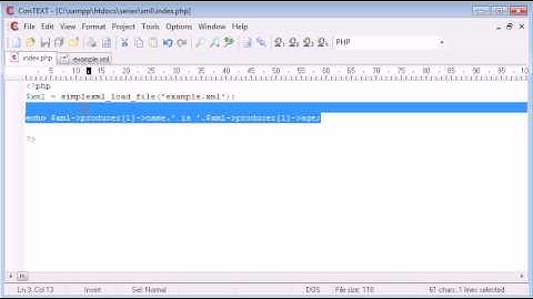 Beginner PHP Tutorial - 105 - Reading a Simple XML File: Part 1