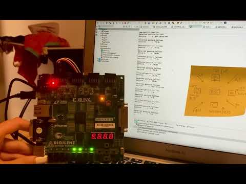 Gesture recognition with STM32 microcontroller, the gestures are simulated by an FPGA