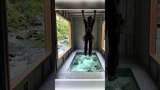 Building a Glass Floor Container Cabin Over a River