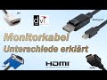 Unterschiede  monitorkabel vga dvimi dp