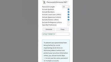 Strong Random Password Generator #strongpassword