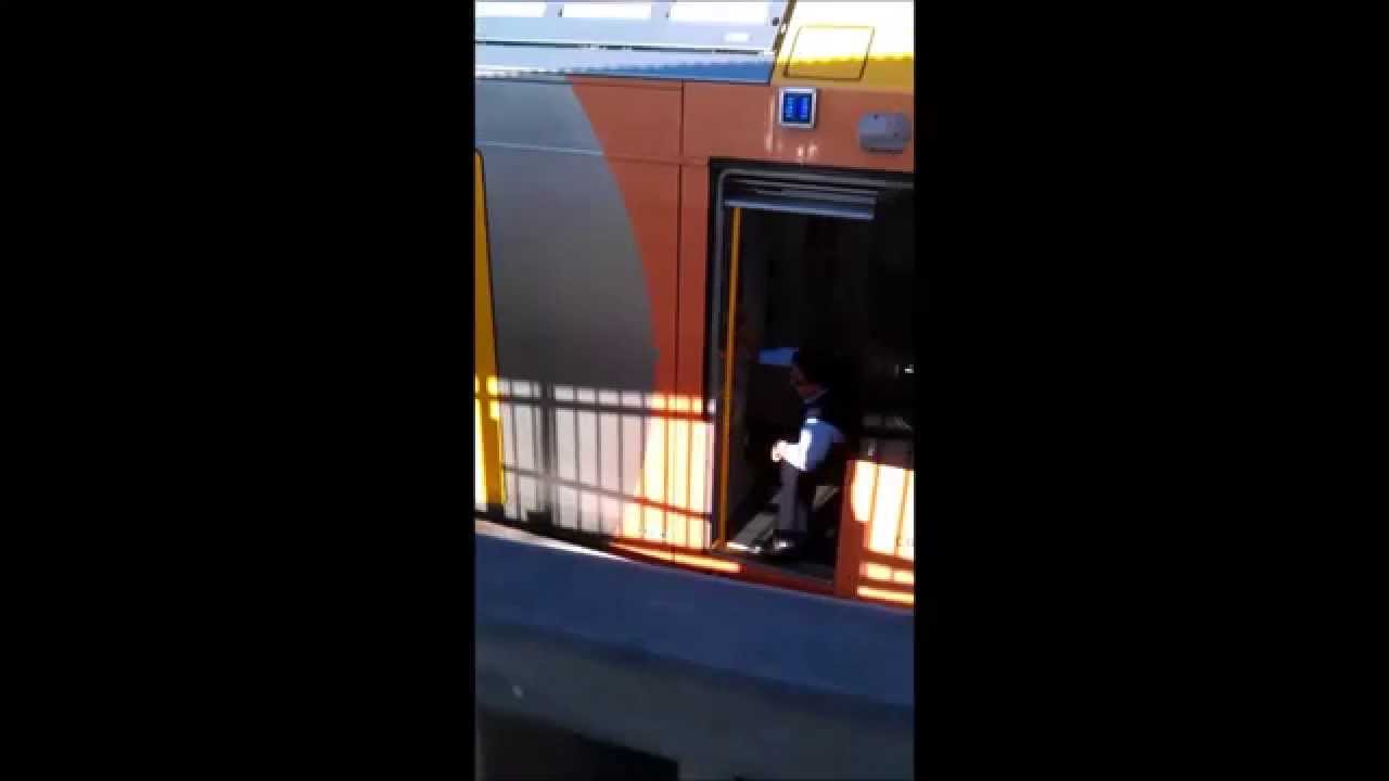 Sydney Trains Guard Seated while operating train door buttons YouTube