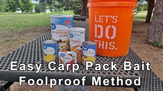 Carp Fishing How I Make My Pack Bait For Method Feeder Foolproof Method, Oatmeal Panko & Jello