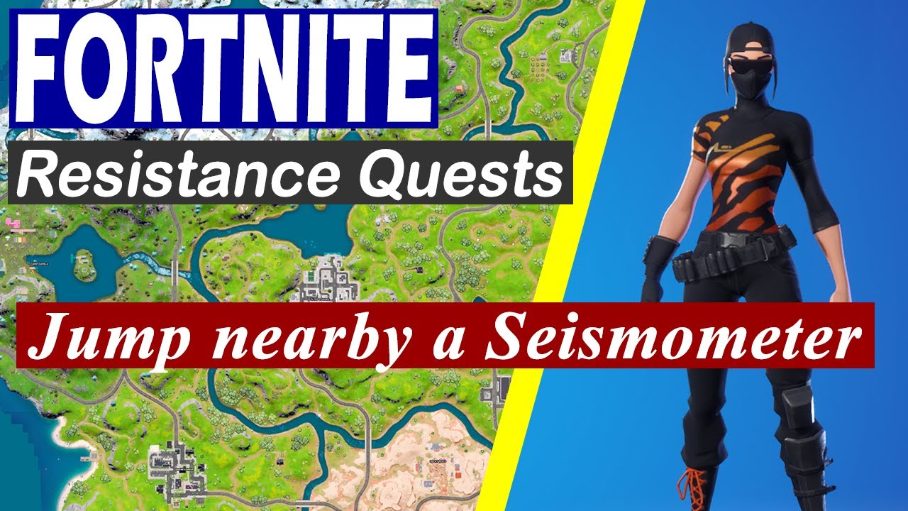 Jump nearby a Seismometer - Fortnite (Chapter 3, Season 2 Resistance Quest)