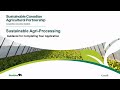 Sustainable Agri-Processing - Guidance for Completing your Application