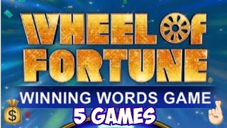 Wheel Of Fortune Winning Words Game - Instant Wins From Sky Vegas 5 Games Ban List? screenshot 2