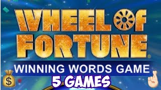 Wheel Of Fortune Winning Words Game - Instant Wins From Sky Vegas 5 Games Ban List? screenshot 4