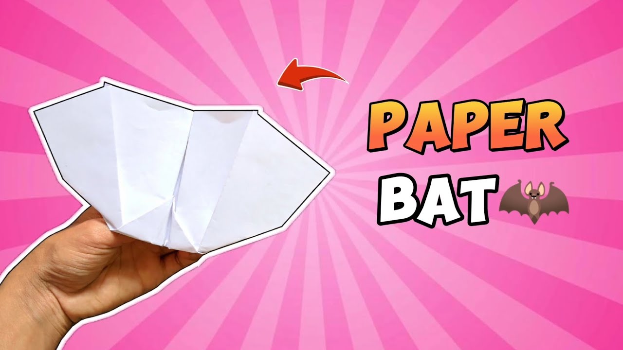 How to make paper bat 🦇 , paper bat tutorial, (in depth folding) - YouTube