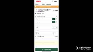How to Book A Tee Time through Stoughton Country Club App screenshot 1