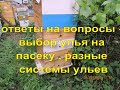 ответы на вопросы  - выбор улья на пасеке , разные системы ульев