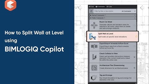 Split Wall at Level in Revit Using BIMLOGIQ Copilot
