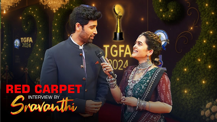 TGFA 2024 Red Carpet Exclusive: Sravanthi's Star-Studded Celebrity Interviews!