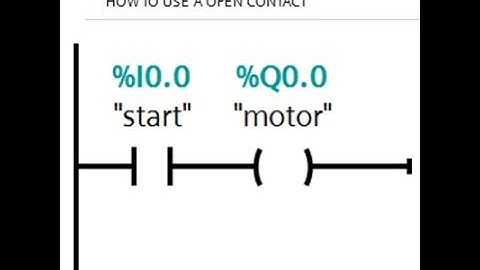 Programming a Normally Open Contact using LAD in TIA Portal | Authorized Siemens Support | AWC, Inc.