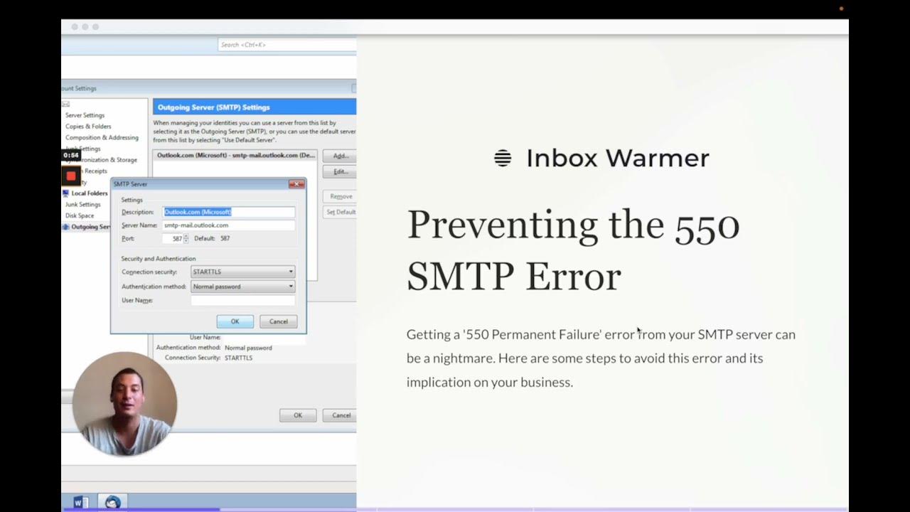 Error Code 550 5.0.0 Invalid Recipients