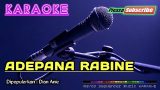 ADEPANA RABINE -Dian Anic- KARAOKE