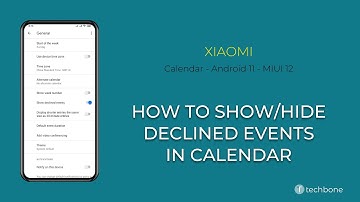How to Show/Hide Declined events in Calendar - Xiaomi [Android 11 - MIUI 12]