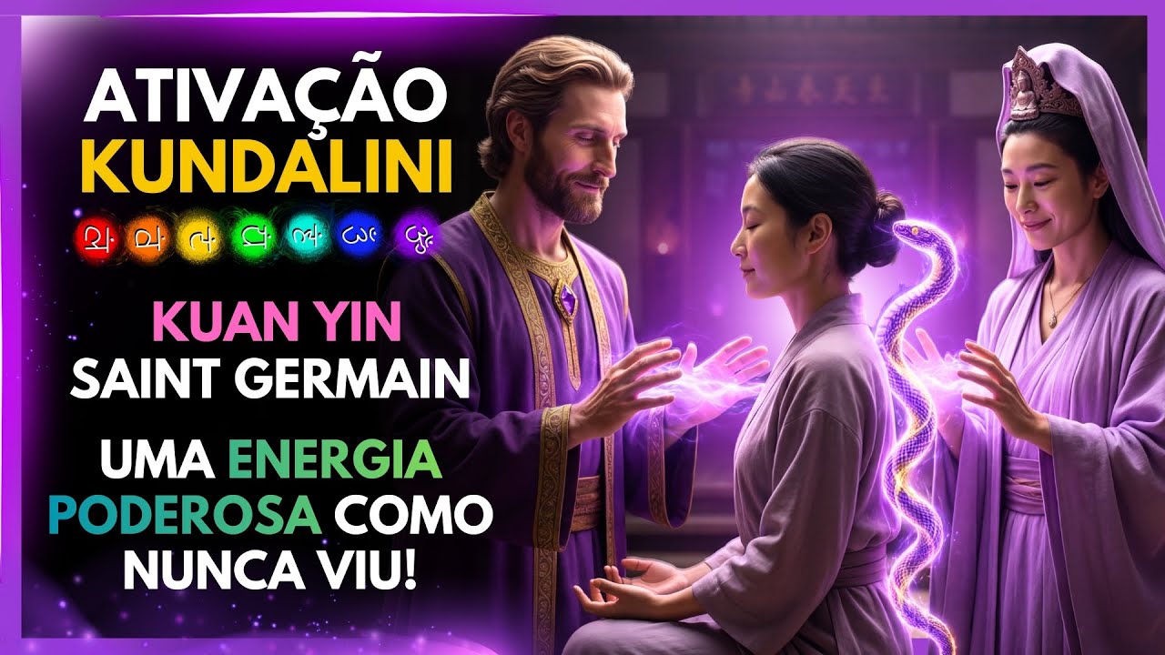 🐍💜 Uma energia poderosa como nunca viu! Ativação da Kundalini com Kuan Yin