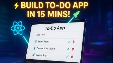 ✅ React Supabase To-Do App | Master CRUD in 15 Minutes ⏱️