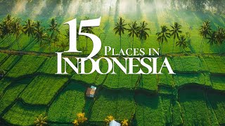 15 Most Beautiful Places to Visit in Indonesia 4K 🇮🇩 | Ubud | Nusa Penida | Raja Ampat