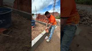 Tijolo deitado ou tijolo em pé #Tijolo #Obra #Patrão #Construção #Reforma