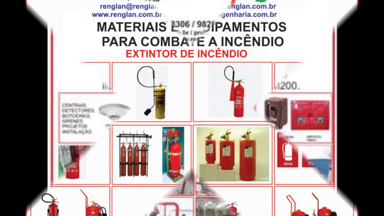Material contra incêndio - Sistema de Incêndio