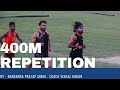 400m repetition workout  narendra pratap singh vishal athletic academy