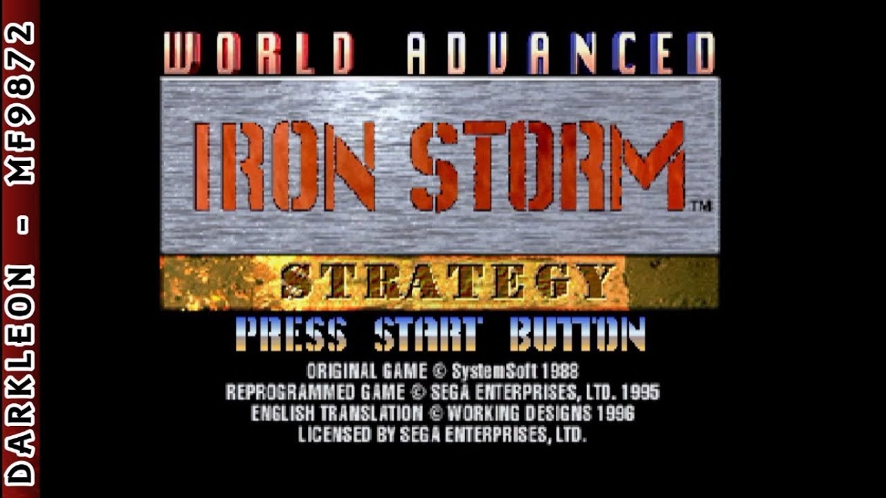 Sega Saturn - Iron Storm (1996) - Intro