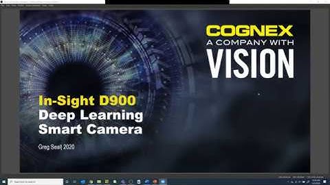 ACS Cognex In-Sight ViDi D900 Product Launch Webinar