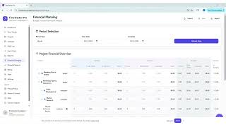 Project Financial Planning and Reporting