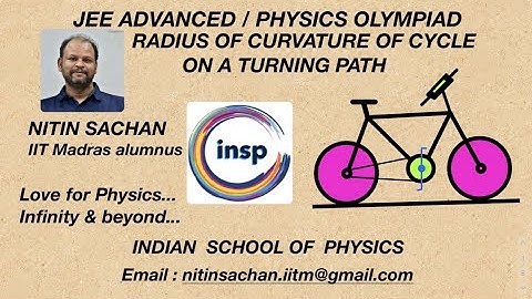 [ JEE ADVANCED 2020 ] RADIUS OF CURVATURE AND FRICTION ON A CYCLE TAKING TURN [CONCEPT APPLICATION]
