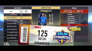 RCPL Auction My team - Chennai Stingers💛