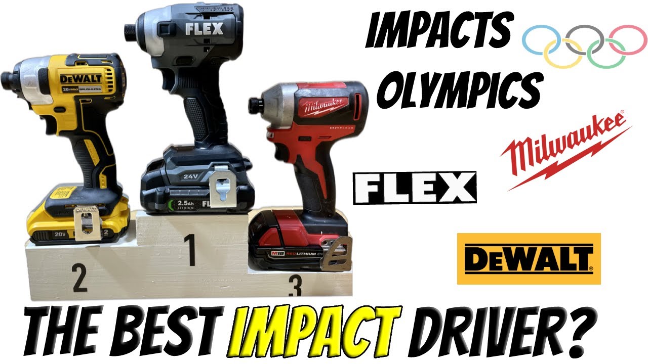 THE BEST IMPACT DRIVER? Flex vs Dewalt vs Milwaukee Top 3 in the