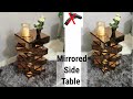 ZGALLERIE Inspired DIY// Modern MIRRORED SIDE TABLE