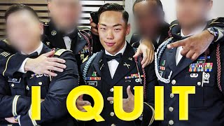 opening up....why I left the army