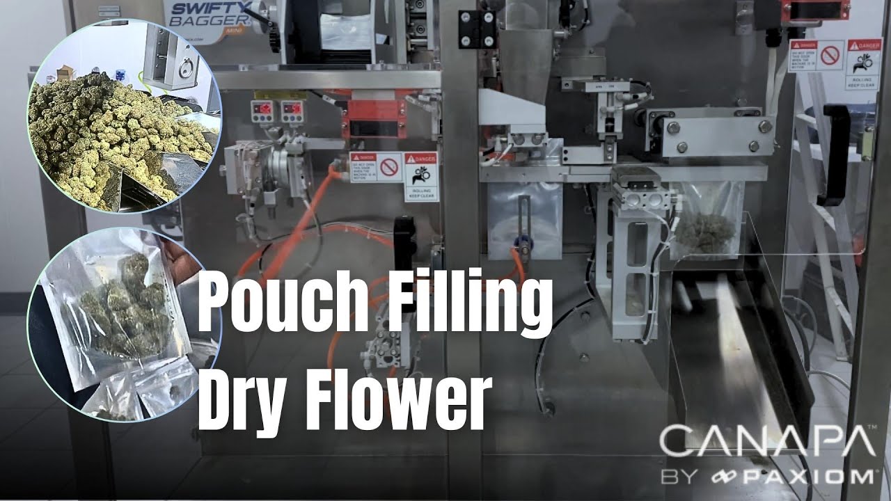 Precisely Weighing & Pouch Filling Dry Flower with PrimoCombi & Swifty Mini