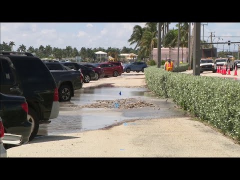 Broken water pipeline in Hollywood leads to concerns about possible sinkhole