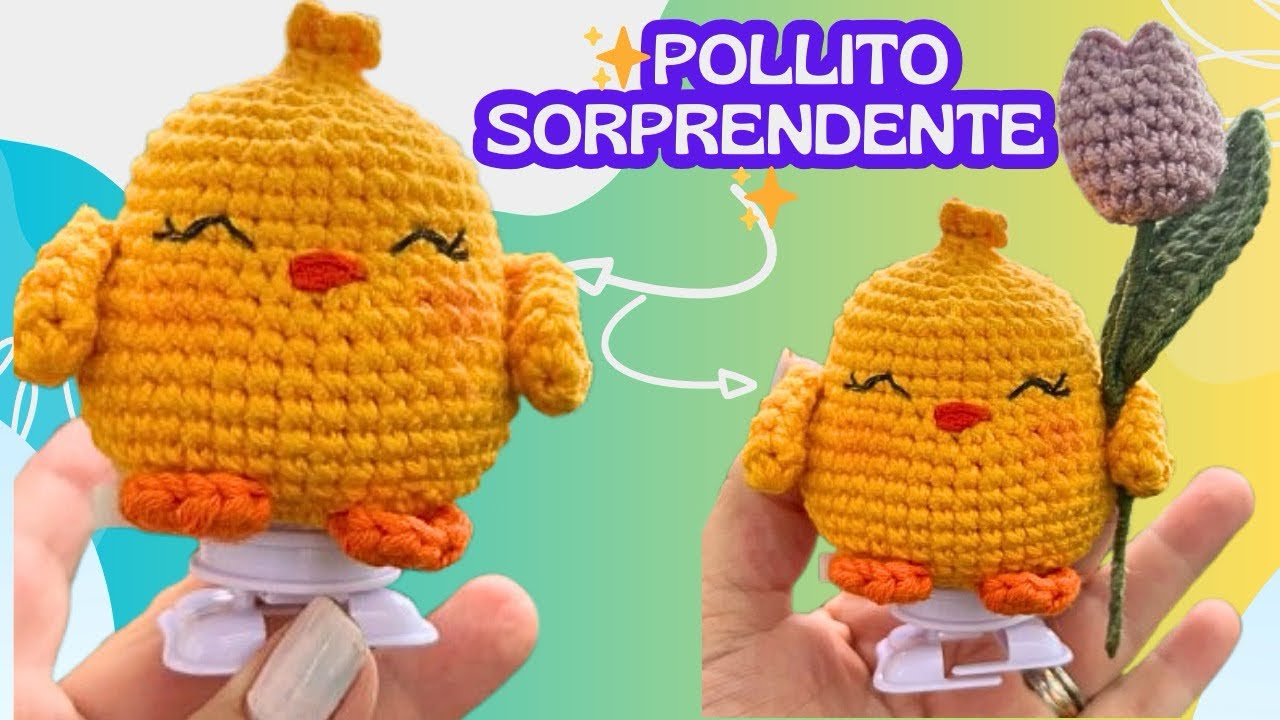 Cómo Hacer un Pollito Caminador Tejido 🧶🐥 | ¡Se Mueve!